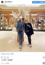 平子理沙と母の2ショット　※「平子理沙」インスタグラム