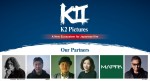 K2 Picturesとともに映画製作を進める（左から）岩井俊二、是枝裕和、白石和彌、西川美和、MAPPA（アニメーション会社）、三池崇史