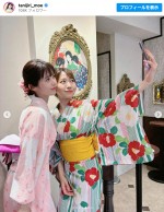 （左から）谷尻萌、小野寺結衣　※「谷尻萌」インスタグラム