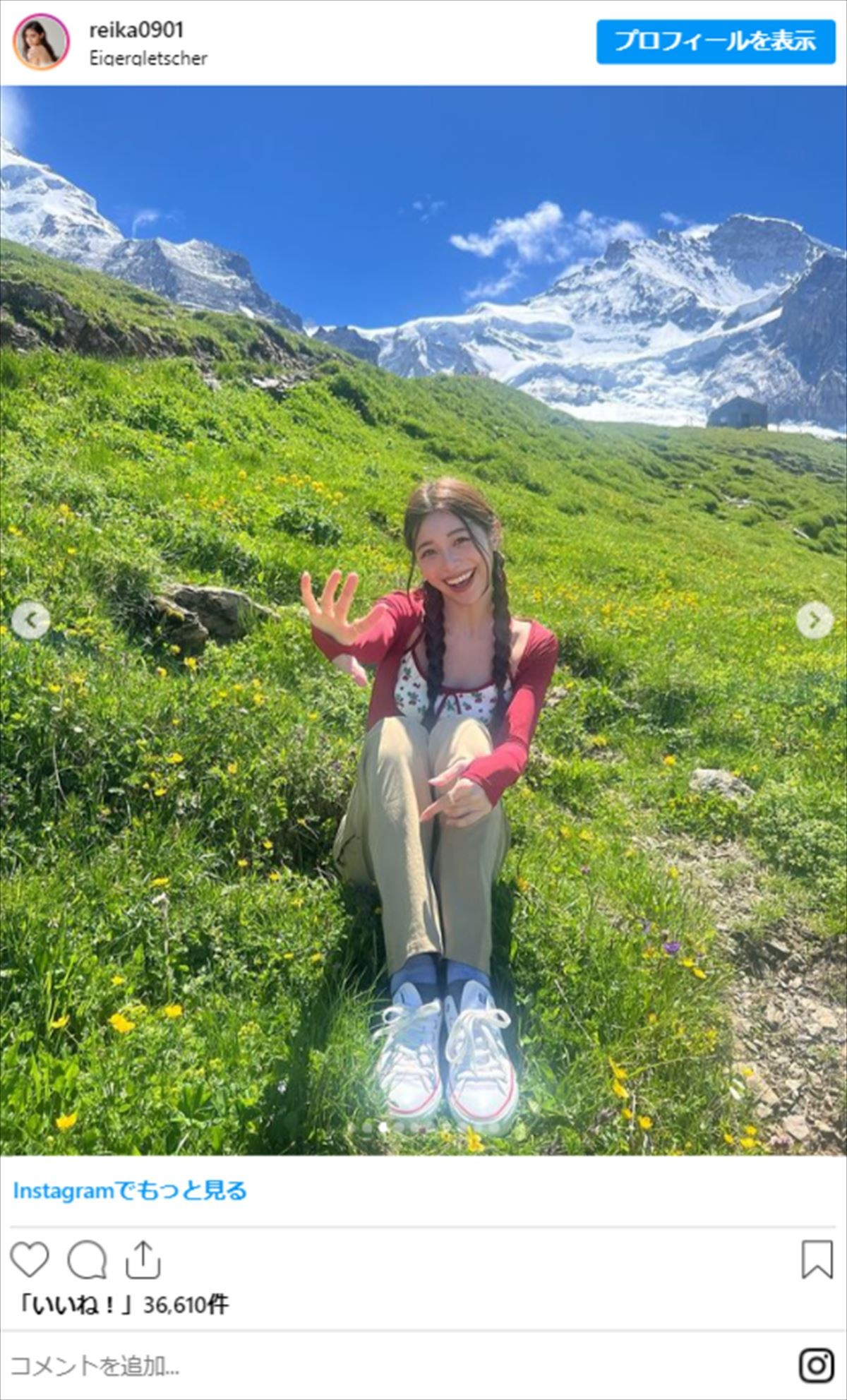 170cm“超絶美女モデル”25歳、「くびれ＆腹筋凄すぎ」ミニ丈ショットに騒然「スタイル抜群」