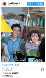 （写真左から）中尾明慶、仲里依紗　※「仲里依紗」インスタグラム