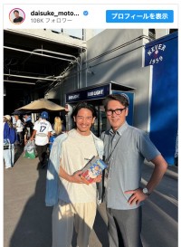 （写真左から）野久保直樹、元木大介　※「元木大介」インスタグラム