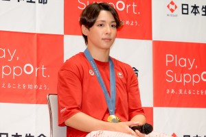 出口クリスタ、パリ2024オリンピック チームニッセイ 報告会に登場
