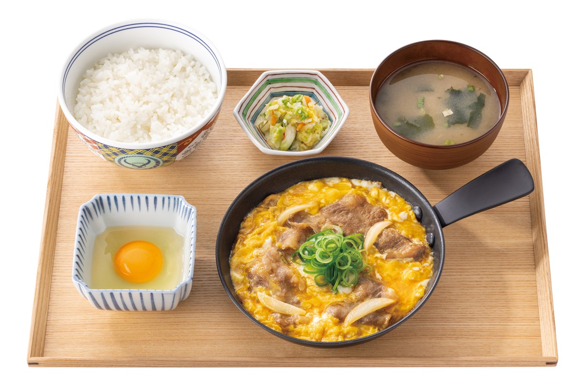20240819「月見牛とじ丼」＆「月見牛とじ御膳」
