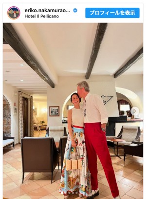 【写真】中村江里子アナ、抜群スタイルが映えるパンツルックも披露