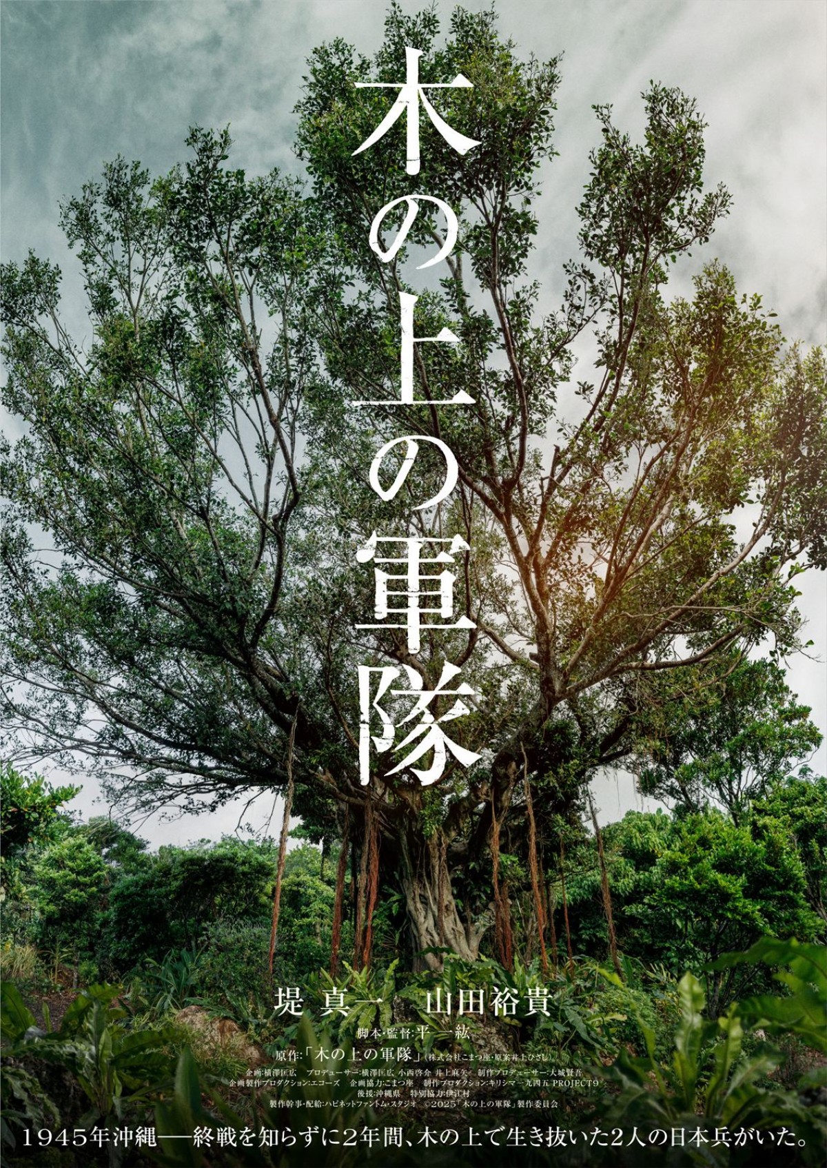 堤真一×山田裕貴『木の上の軍隊』映画化決定　終戦を知らず2年間生き抜いた日本兵の実話