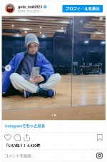 後藤真希のかわいいボーイッシュコーデ　※「後藤真希」インスタグラム