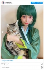 佐々木舞音、『薬屋のひとりごと』から主人公・猫猫のコスプレを披露　※「佐々木舞音」インスタグラム