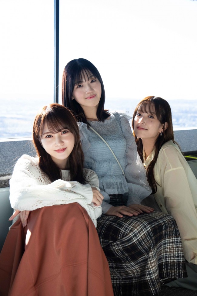 加藤史帆＆佐々木久美＆佐々木美玲（横浜デート対談 Photo／Ittetsu Matsuoka）