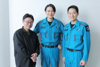 （左から）田口清隆監督、蕨野友也、伊藤祐輝