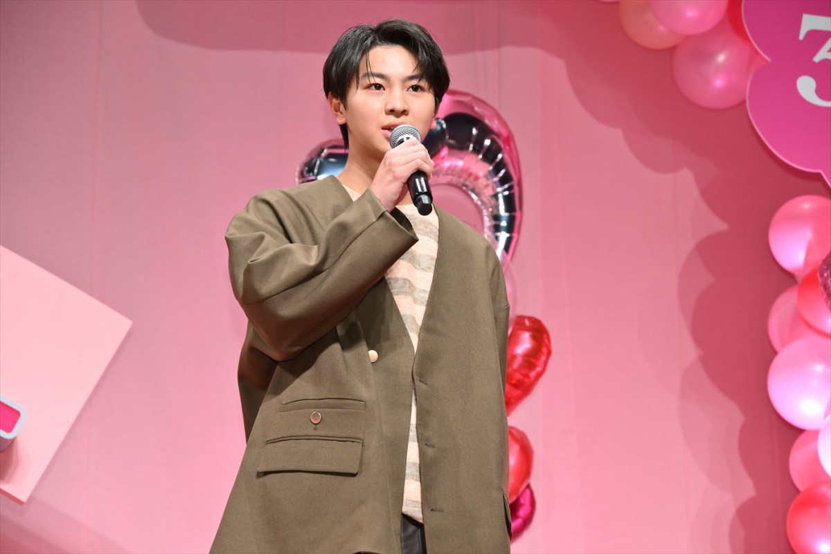 『恋わずらいのエリー』宮世琉弥＆原菜乃華ら、バレンタインの告白シチュエーション実演！