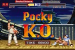 オリジナルゲーム『Street Fighter II POCKY EDITION』ゲーム画面（PKO時）