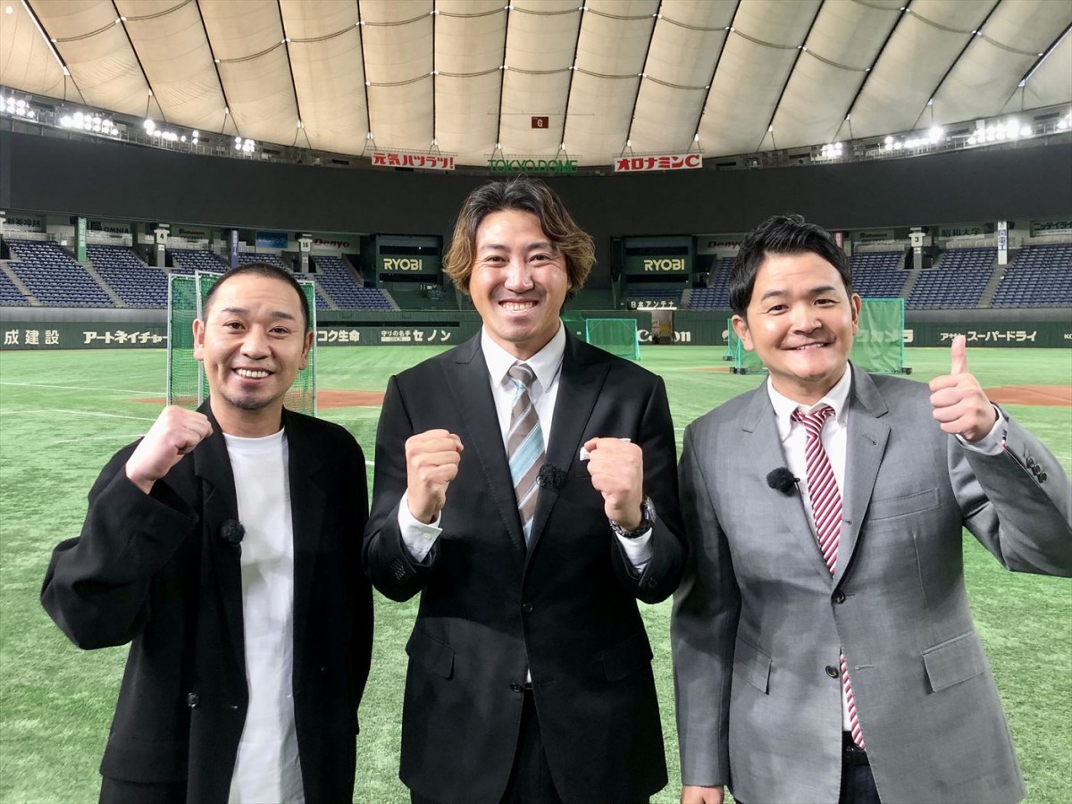 『すぽると!』より(左から)大悟(千鳥)、内川聖一、ノブ(千鳥)