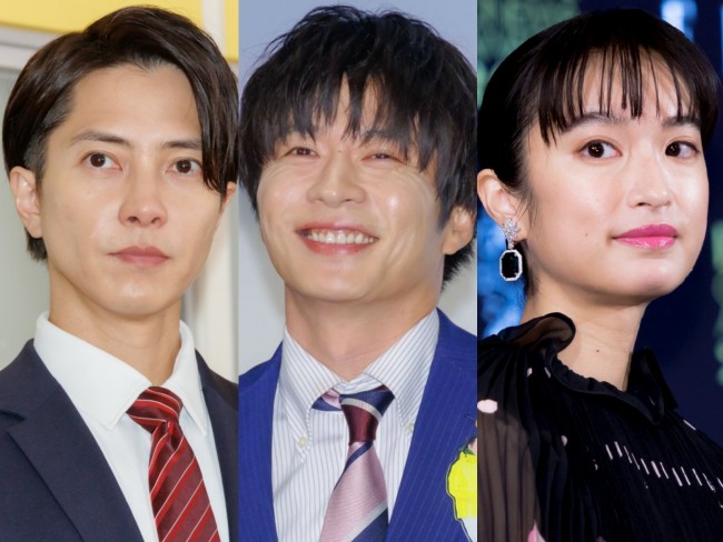 （左から）山下智久、田中圭、門脇麦