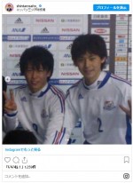 高校時代の2人　※「齋藤慎太郎アナウンサー（TBS）」インスタグラム
