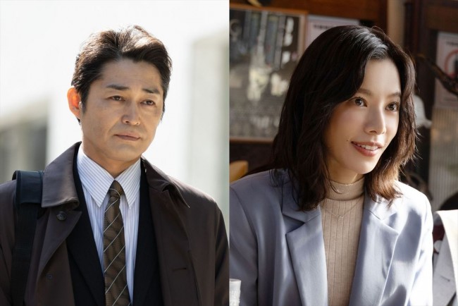 ドラマ『９５』に出演する（左から）安田顕、桜井ユキ
