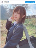 えなこ、“アオハル感”爆発の制服姿　ファンほれぼれ「学校にいたら絶対好きになる」