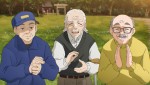 映画『トラペジウム』より（左から）高山一実、内村光良、西野七瀬が声を務めたおじいちゃんたち