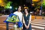 ドラマ『Destiny』クランクアップを迎えた（左から）亀梨和也、石原さとみ
