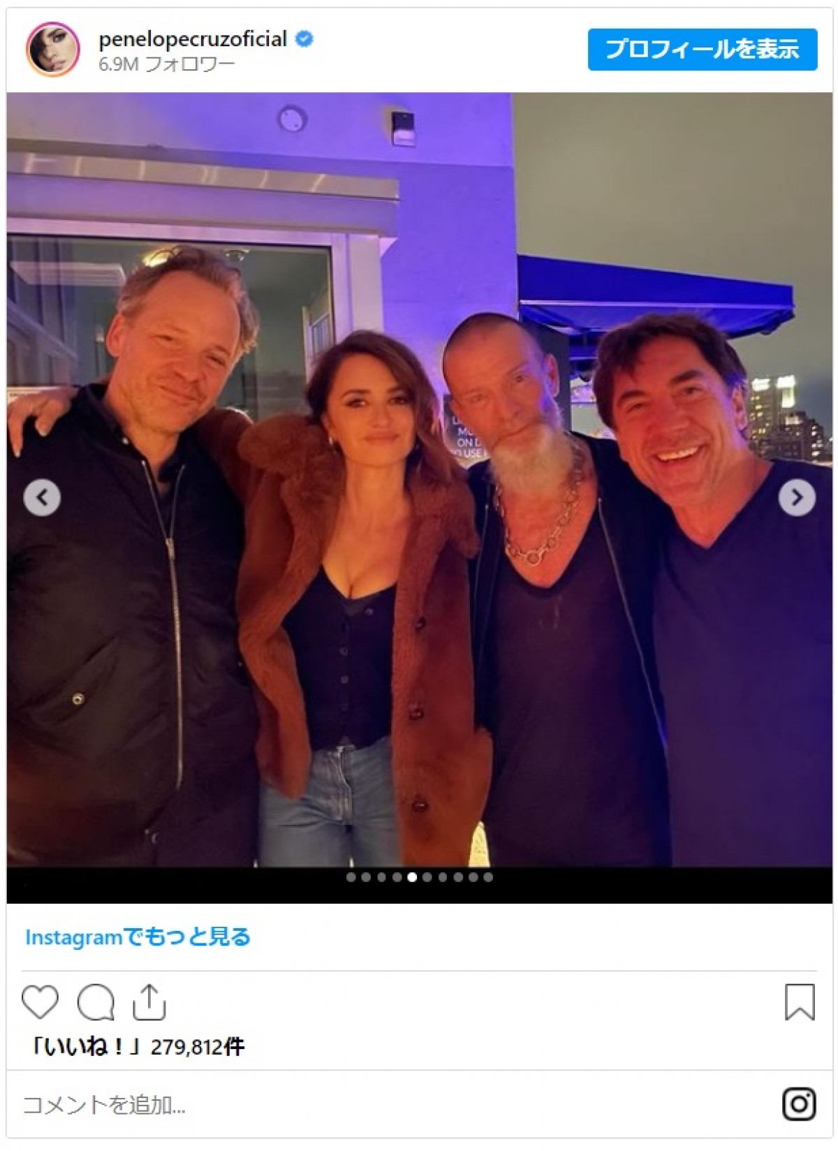 ペネロペ・クルスが50歳に！　誕生日パーティーのゲストが授賞式なみに豪華