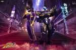 『爆上戦隊ブンブンジャー』に新登場する（左から）ブンバイオレット、ビュン・ディーゼル（通称・ビュンディー）