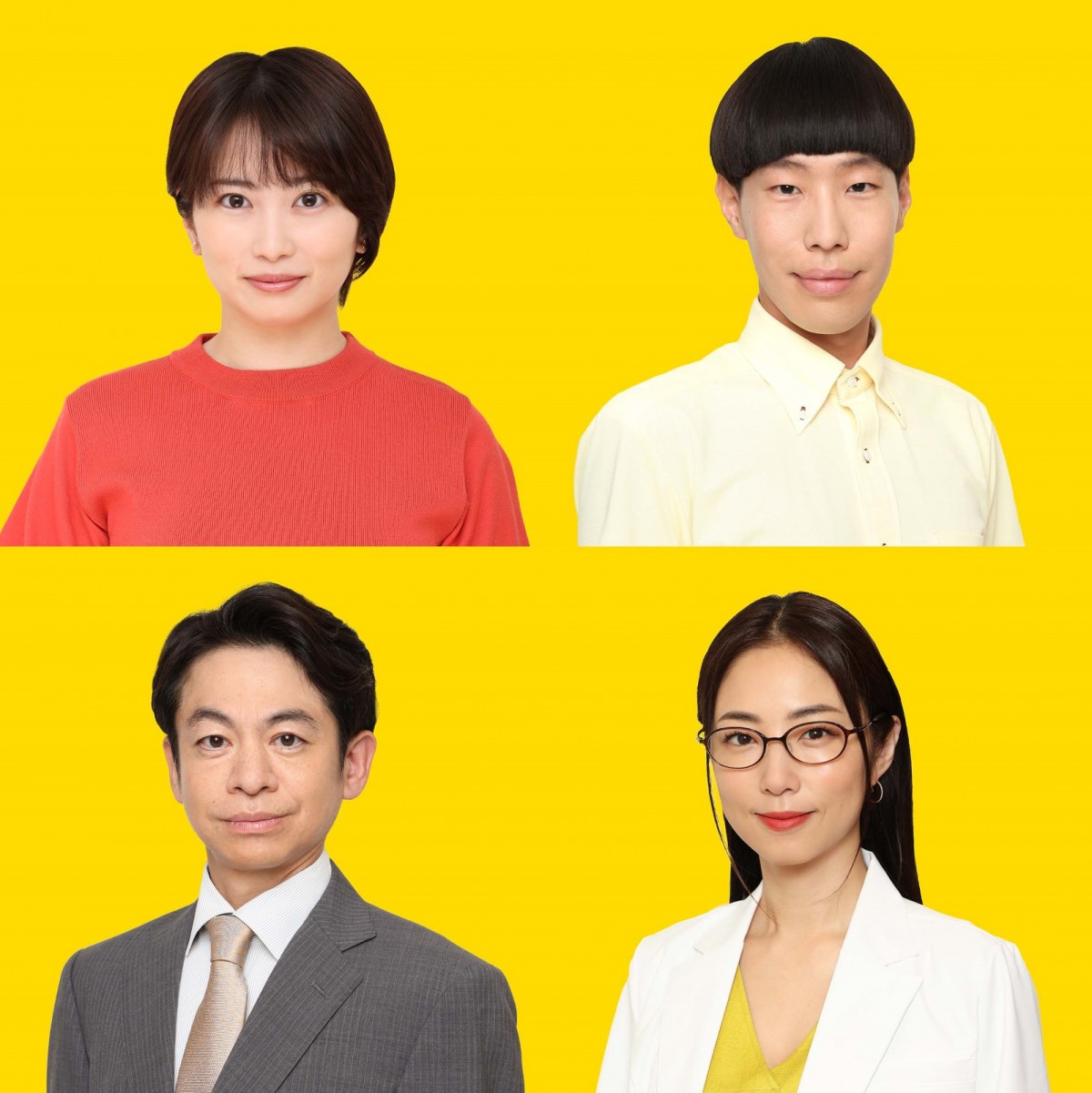 ドラマ『ビリオン×スクール』(上段左から)志田未来、坂口涼太郎、(下段左から)永野宗典、MEGUMI