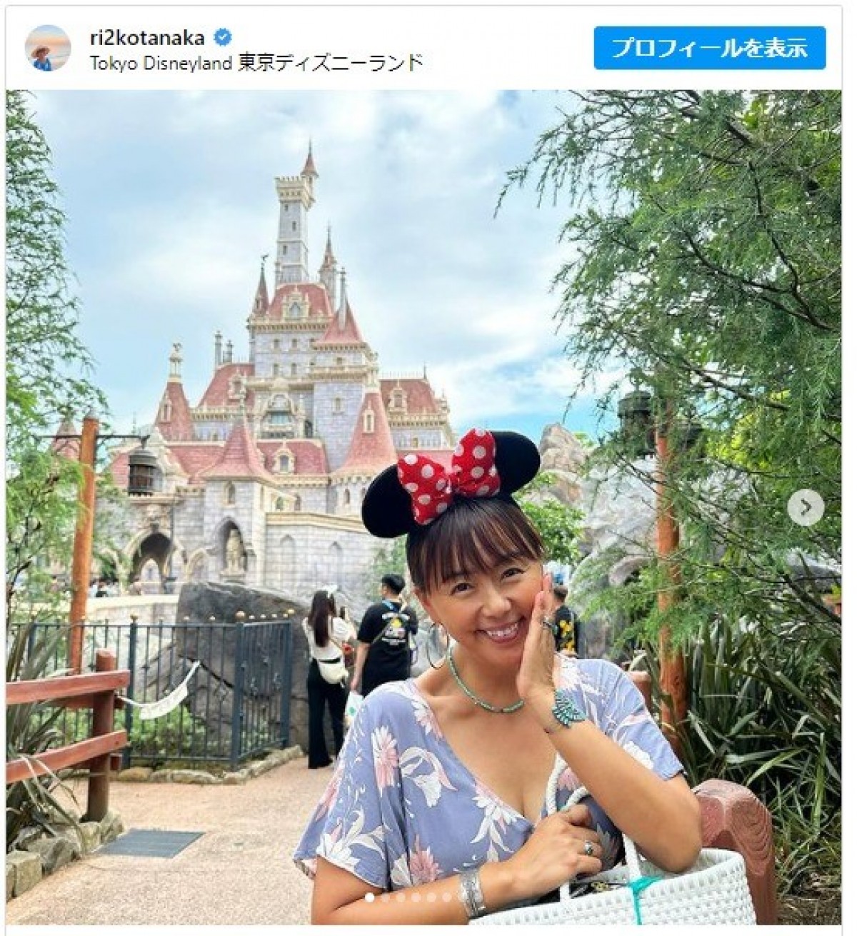 田中律子、愛娘と東京ディズニーランドを満喫 ※「田中律子」インスタグラム
