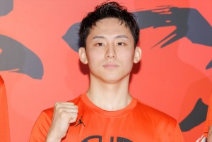 バスケットボール 男子日本代表・河村勇輝選手、三井不動産 AKATSUKI JAPAN 壮行会に登場