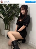 【写真】日本一美しいドラマー、“ミニスカ黒ナース”コスに騒然「ドキドキしちゃいます」