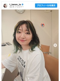 谷花音、インナーカラーのイメチェンショットを披露　※「谷花音」インスタグラム