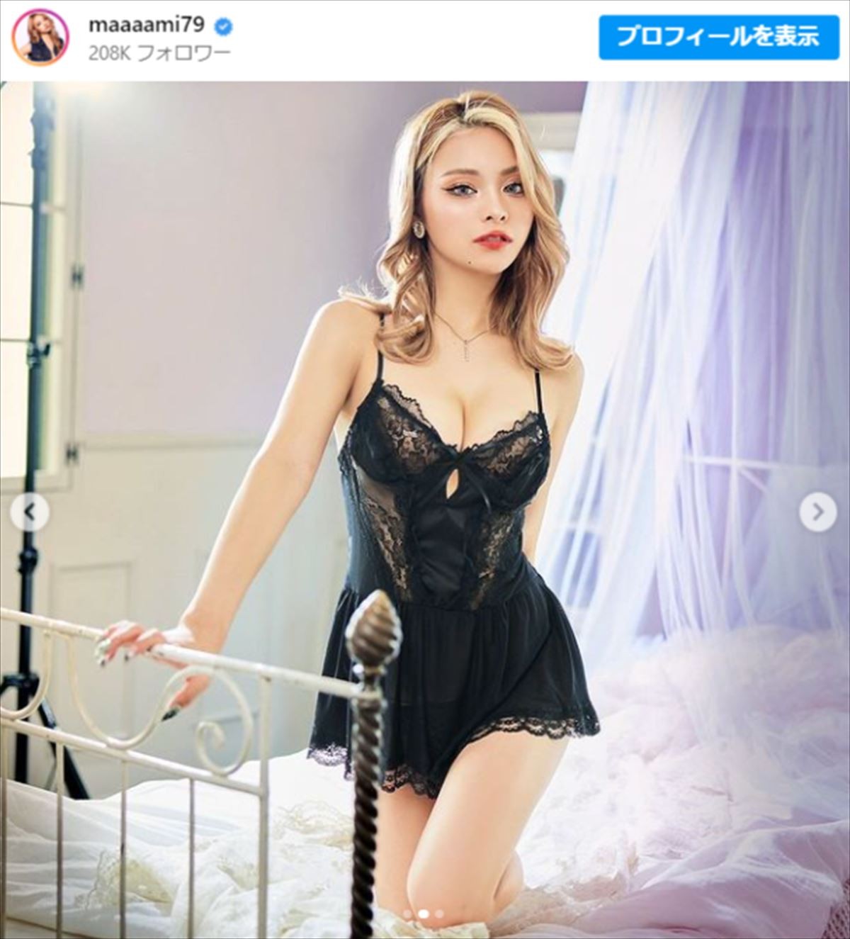 155cm“人気ギャルママ”モデル23歳、「スタイル抜群」“白ニット”コーデにファン歓喜