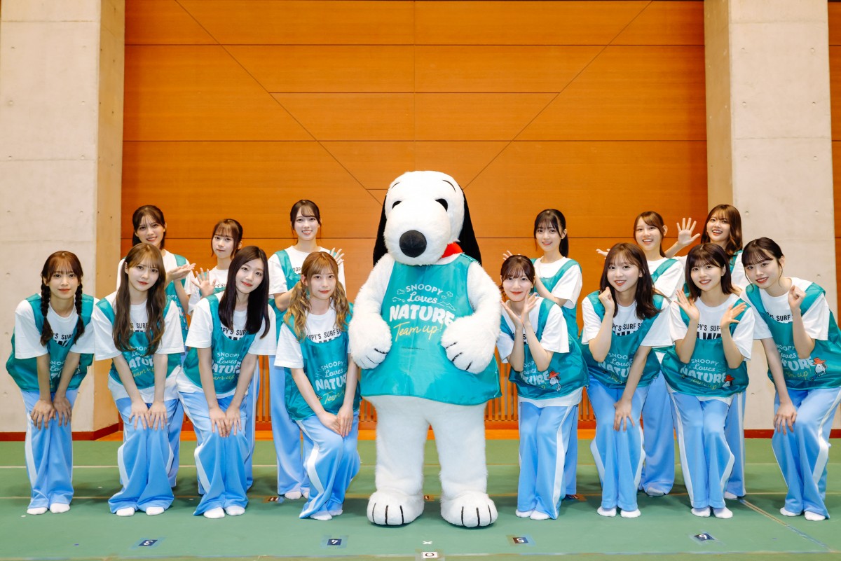 日向坂46、「ひなたフェス」翌日に300人とゴミ拾い　サプライズでメンバー14人が参加