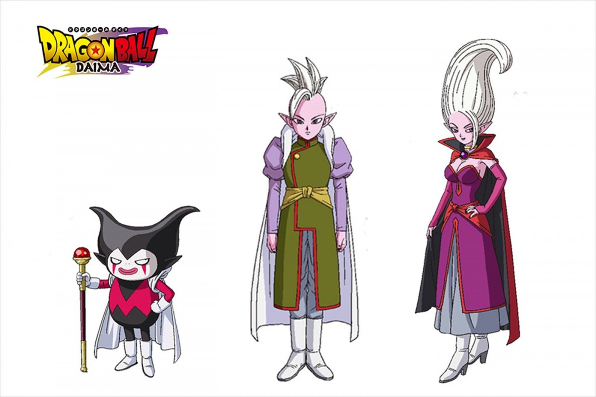 アニメ『ドラゴンボールDAIMA』より(左から)ゴマー(CV:森久保祥太郎)、デゲス(CV:榎木淳弥)、ドクター・アリンス(CV:日笠陽子)