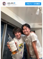 【写真】上地雄輔、“おとーちゃま”島田紳助氏と再会　「ステキな関係」と反響