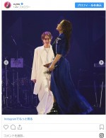 浜崎あゆみ、弟のようにかわいがる浦田直也と2ショット　※「浜崎あゆみ」インスタグラム