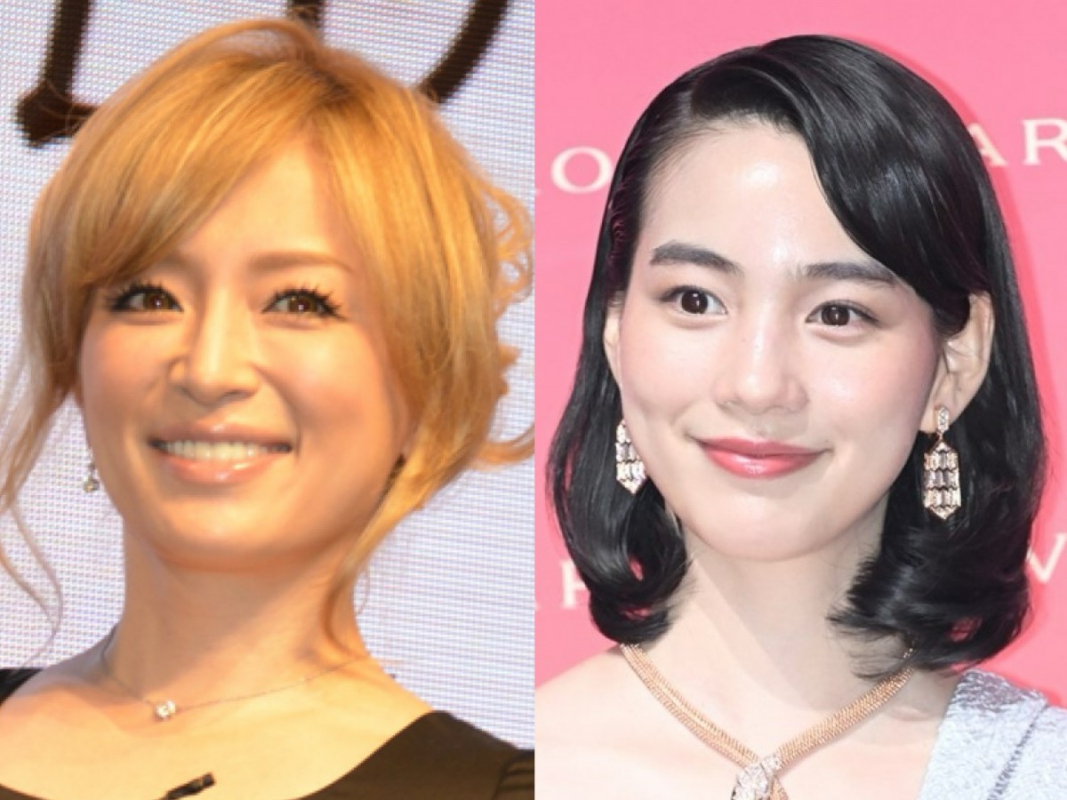 (左から)浜崎あゆみ、のん