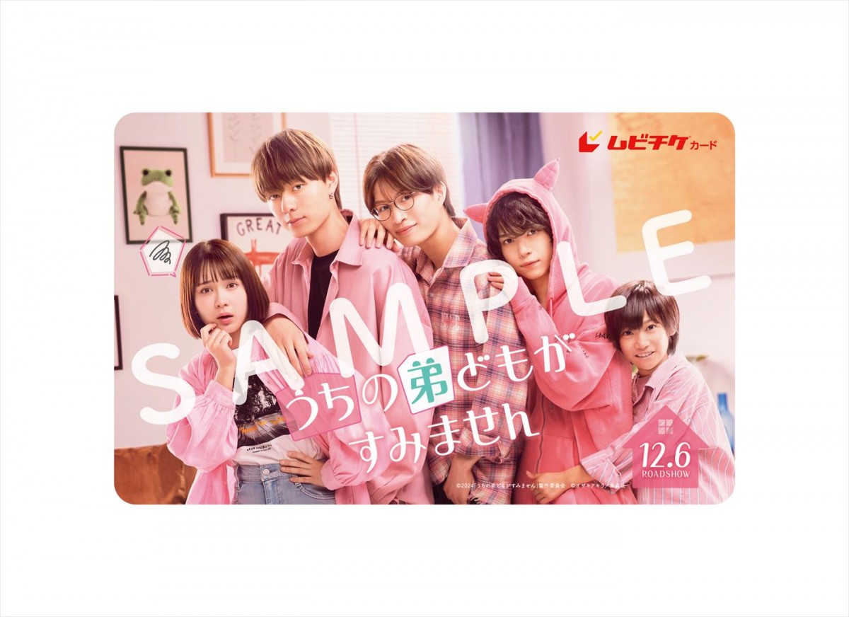 畑芽育が困り顔？　“イケメン弟たち”にHiHi Jetsの作間龍斗ら　映画『うちの弟どもがすみません』本予告＆ポスター解禁
