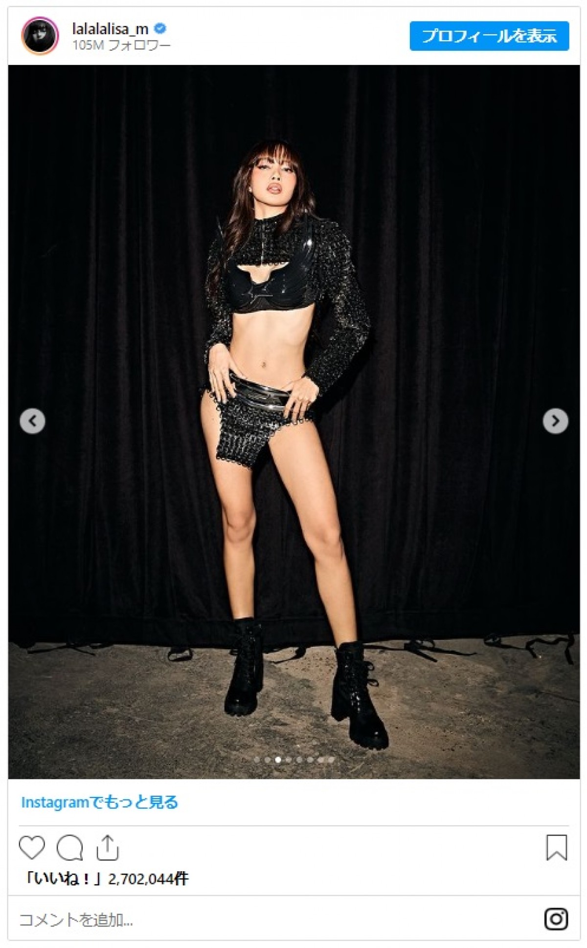 BLACKPINK・リサ、ヴィクトリアズ・シークレット・ショー降臨　オフショも多数披露