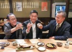 月曜プレミア8『今野敏サスペンス 警視庁強行犯係 樋口顕 ―遠火―』に出演する（左から）佐野史郎、内藤剛志、榎木孝明