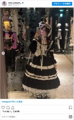 ゴスロリファッション姿を披露した森香澄　※「森香澄」インスタグラム