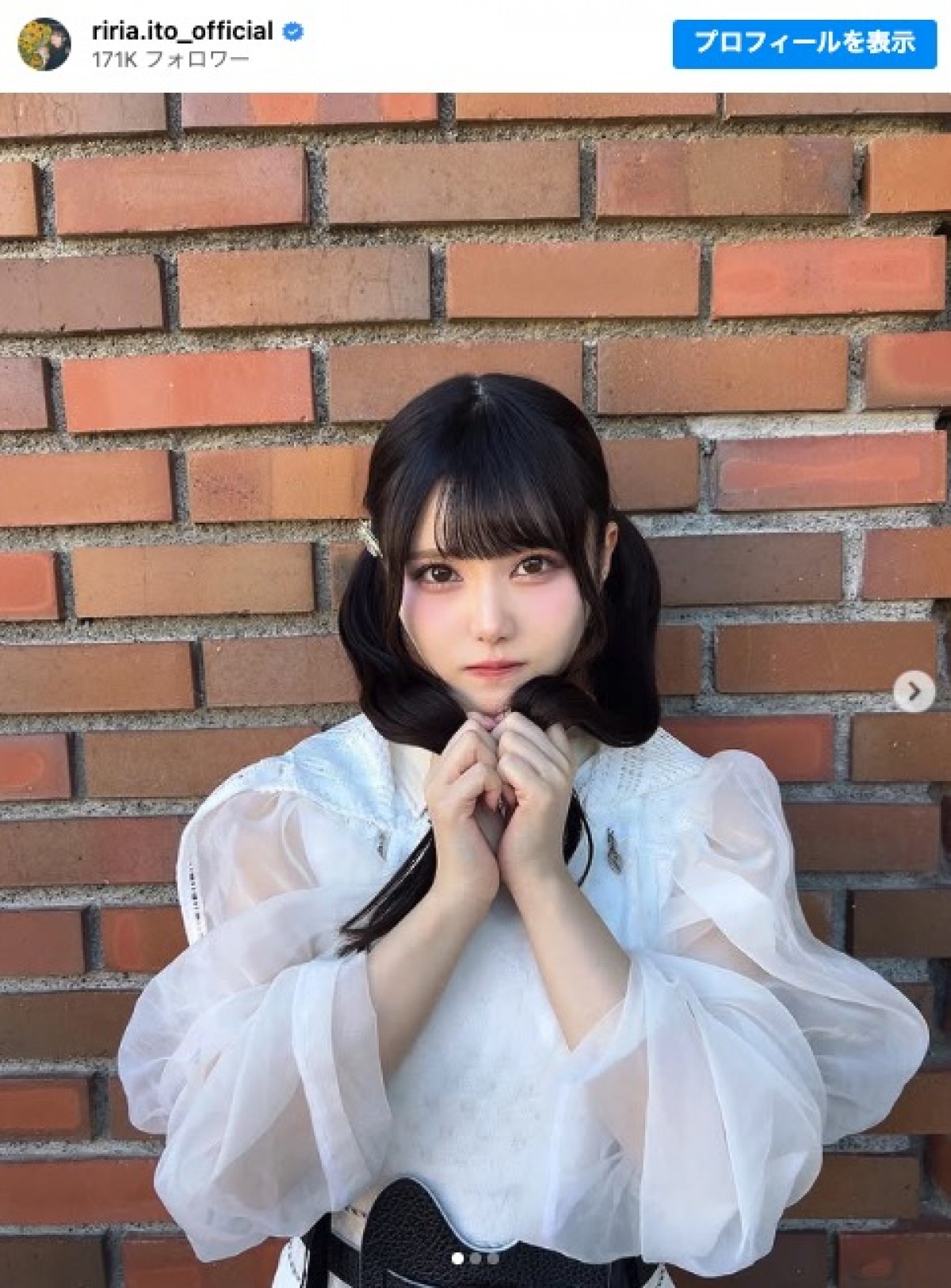 乃木坂46アンダー曲「それまでの猶予」MVオフショットを公開した伊藤理々杏 ※「伊藤理々杏」インスタグラム