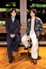 劇場版『美男高校地球防衛部ETERNAL LOVE！』インタビューより（左から）梅原裕一郎、西山宏太朗