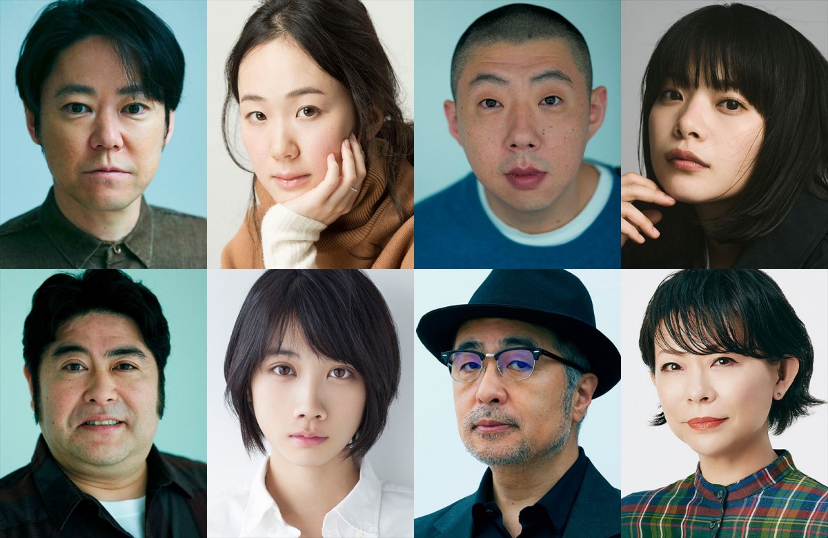 COCOON PRODUCTION 2024『ふくすけ 2024-歌舞伎町黙示録-』に出演する(上段左から)阿部サダヲ、黒木華、荒川良々、岸井ゆきの(下段左から)皆川猿時、松本穂香、松尾スズキ、秋山菜津子