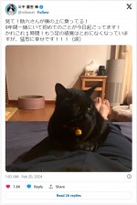 亜生の愛猫・助六さんがかわいすぎ　「ミキ・亜生」エックス
