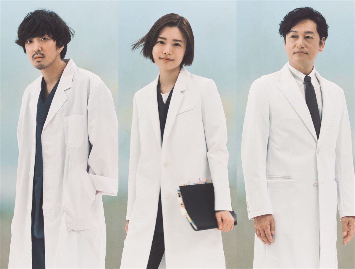 ドラマ『アンメット ある脳外科医の日記』より(左から)若葉竜也、杉咲花、井浦新