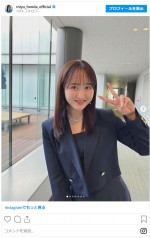 本田望結、フォーマルな雰囲気の近影を披露　※「本田望結」インスタグラム