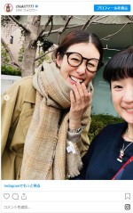 ともさかりえと千秋　※「千秋」インスタグラム