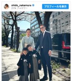 【写真】中村獅童、家族4ショット公開　レアな妻の姿に反響「お綺麗ですね～!!」「素敵」