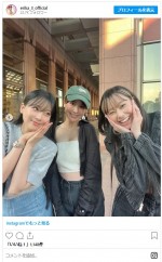 （左から）重盛さと美、山川恵里佳、礒部希帆　※「山川恵里佳」インスタグラム