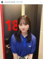 好きな数字の楽屋前での写真　※「本田望結」インスタグラム